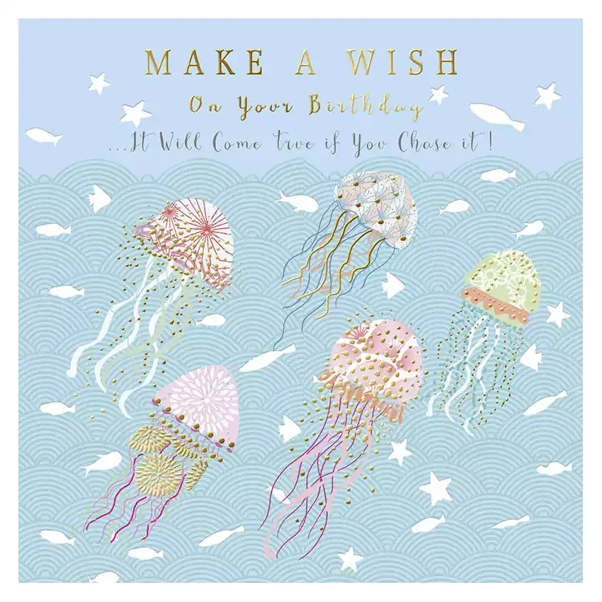 Jellyfish Birthday Card by Sarah Curedale