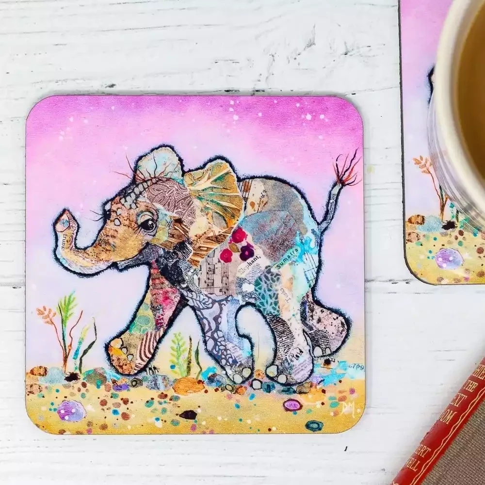kali baby elephant coaster by dawn maciocia