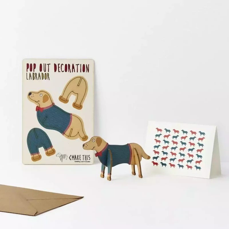 Labrador Card by the Pop Out Card Company