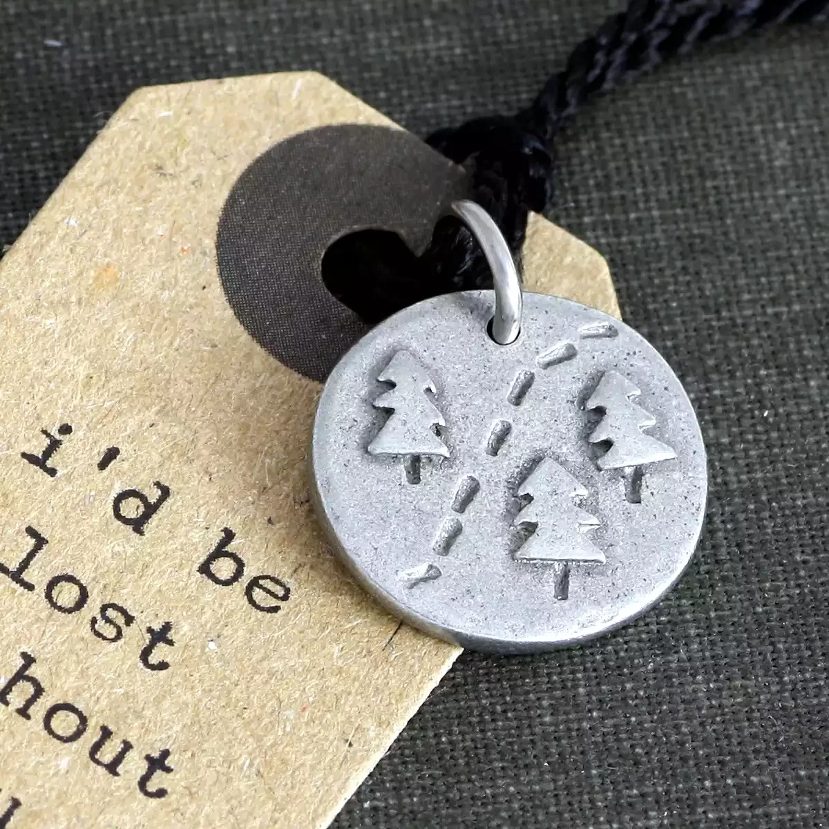 Lost Without You Pewter Charm by Kutuu