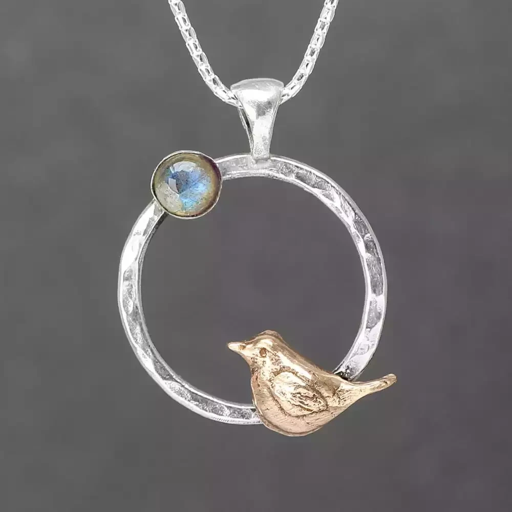 Little Wren with Labradorite Necklace by Xuella Arnold