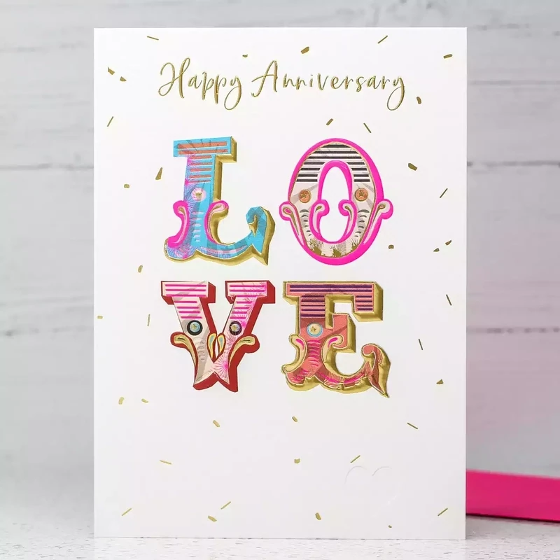 Love Anniversary Card by Sarah Curedale