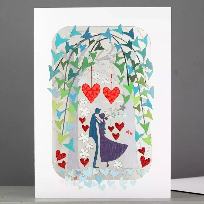 Love Arch Couple Laser-cut Card by Ge Feng