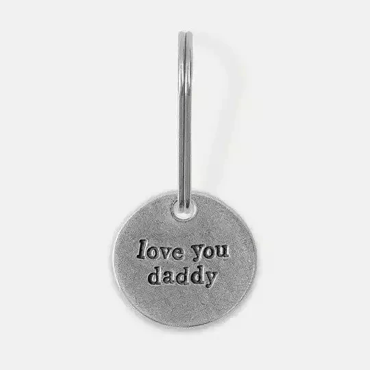 Love You Daddy Pewter Keyring by Kutuu