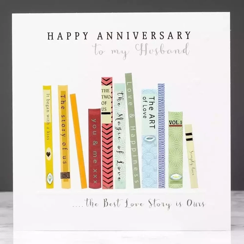 Love Story - Husband Anniversary Card by Sarah Curedale