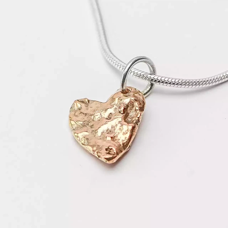 Melt My Heart 9ct Rose Gold Pendant by Silverfish