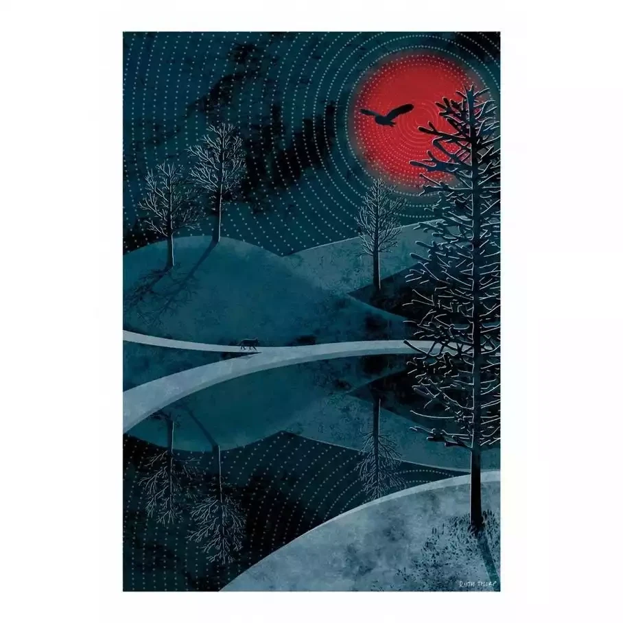 Midnight Sun - Unframed A3 Print by Ruth Thorp