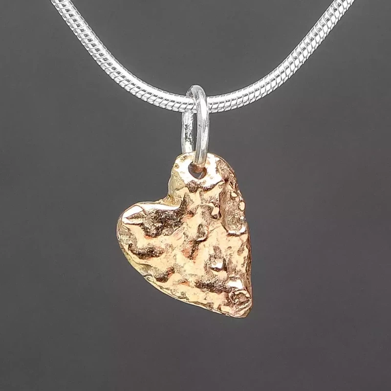 Melt My Heart 9ct Rose Gold Pendant by Silverfish