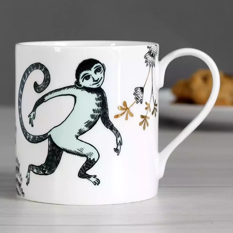 Monkey China Mug by Lush Designs