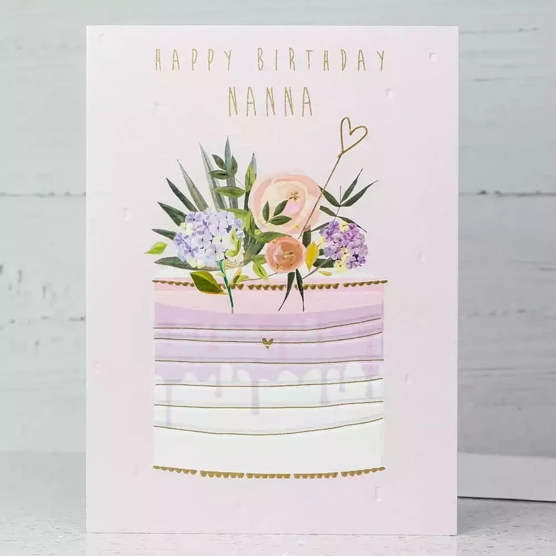 Nanna Cake Birthday Card by Sarah Curedale
