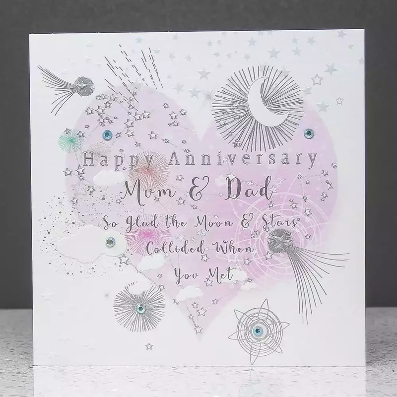 Mum and Dad Anniversary Card by Sarah Curedale