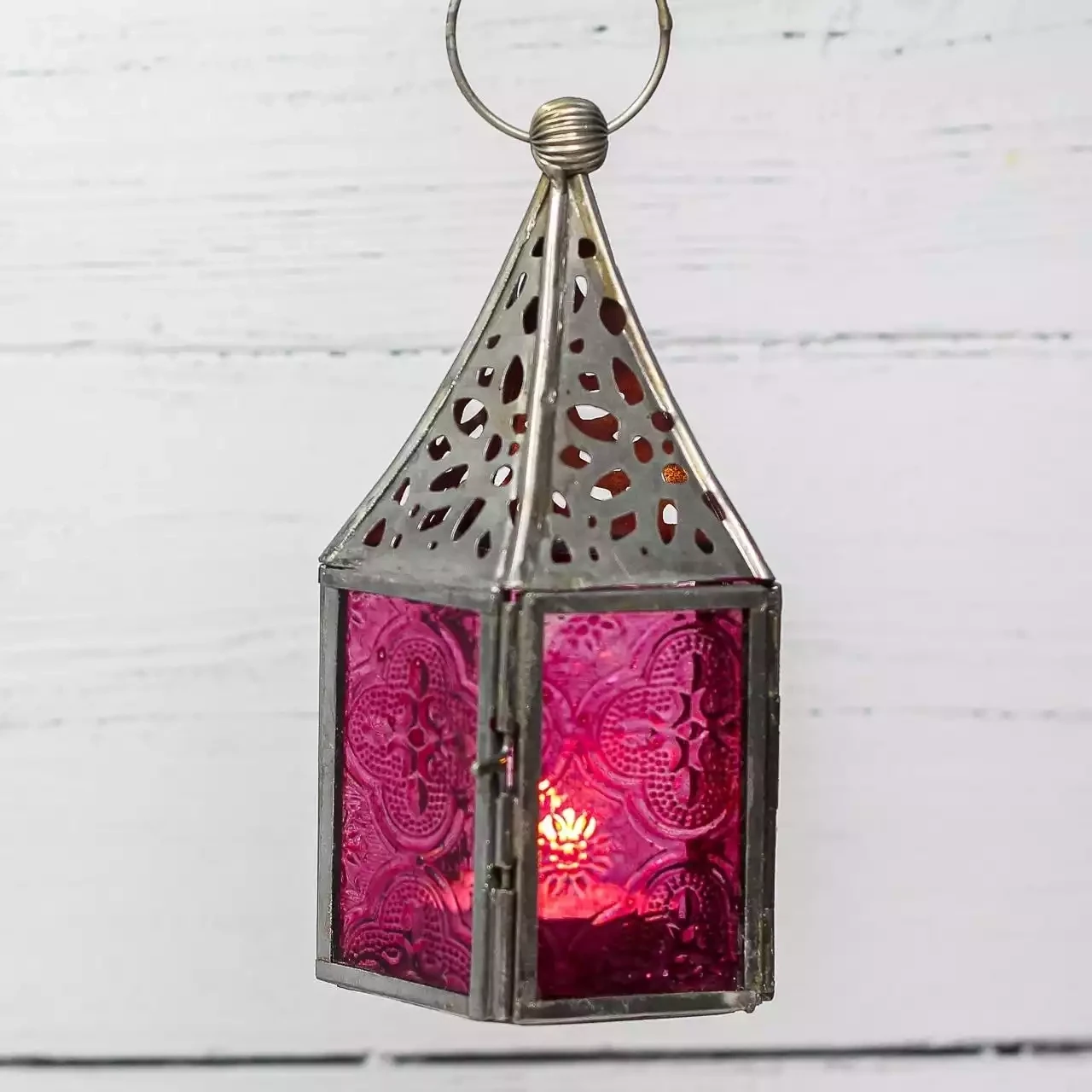 Moroccan Lantern - Mini - Pink by Namaste