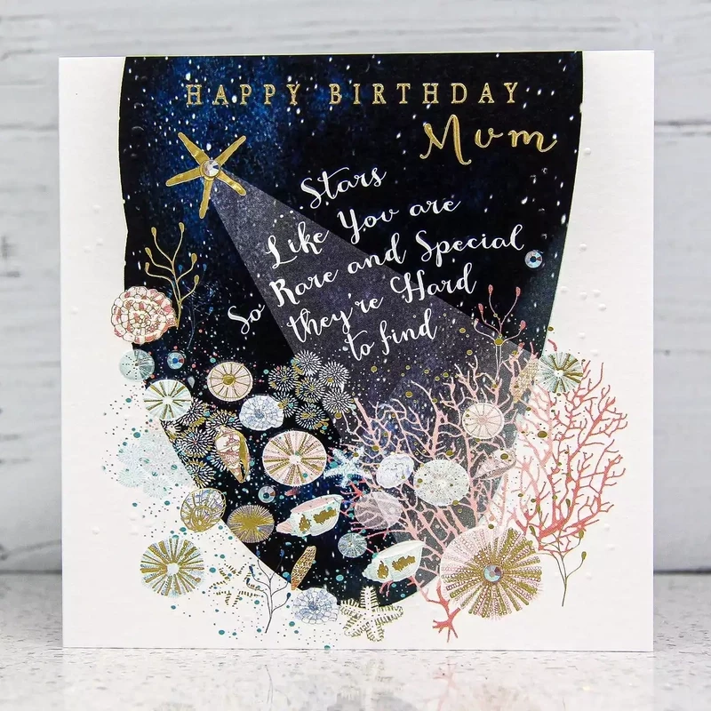 Mum Stars Birthday Card by Sarah Curedale