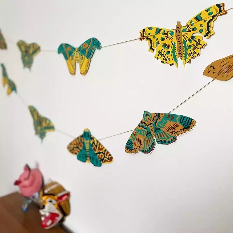 Moth Paper Garland by East End Press