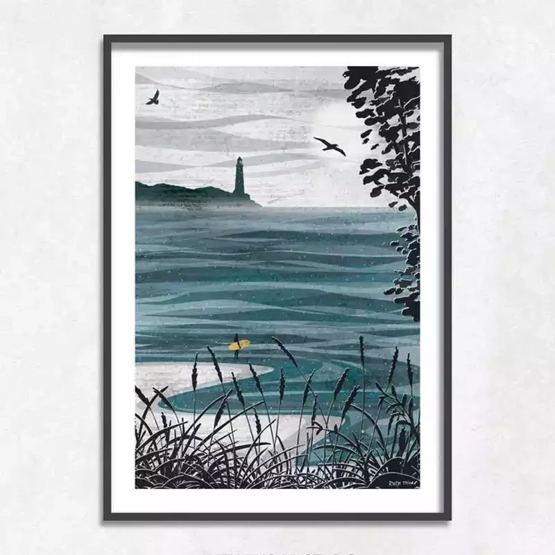 Ocean Calling - Unframed - A3 Print by Ruth Thorp