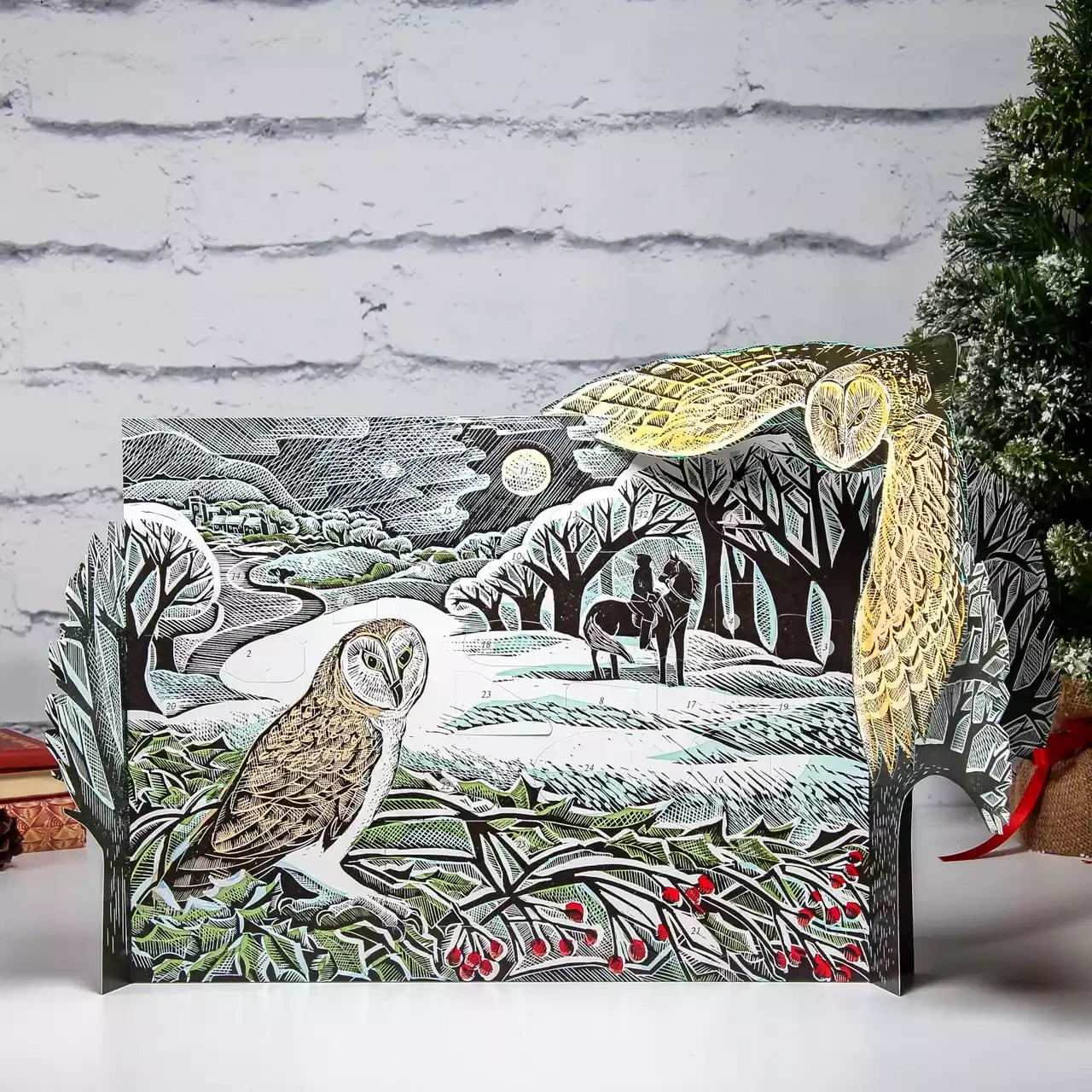 Owl in Winter Advent Calendar by Angela Harding