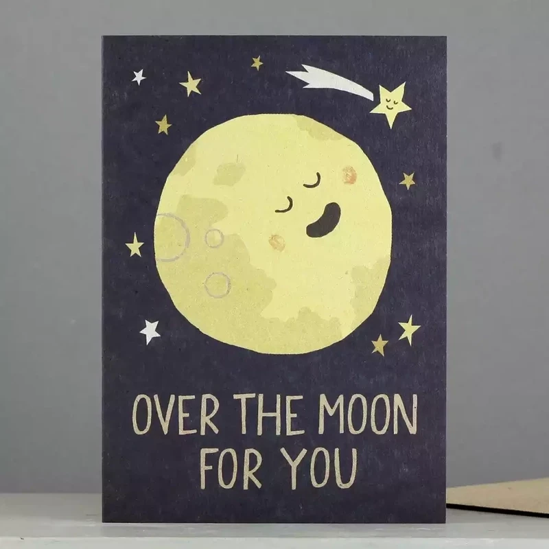 Over the Moon Card by Stormy Knight