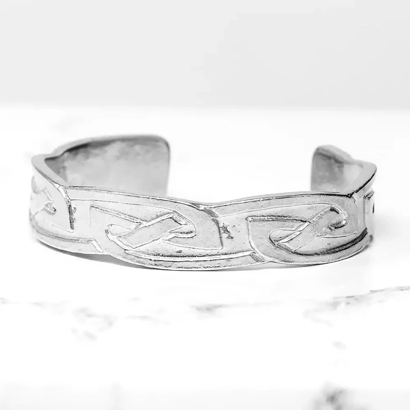Pewter Bangle - Celtic Knot - Small by William Sturt