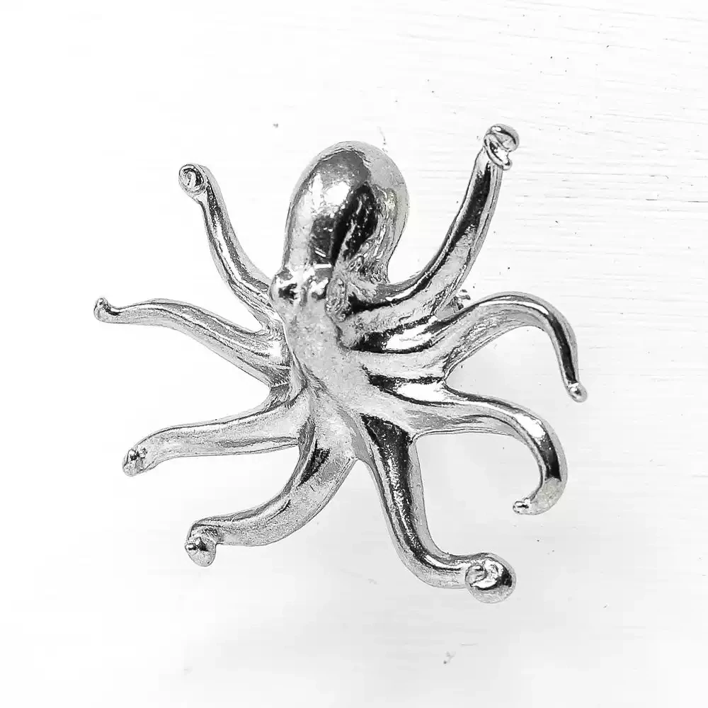 Pewter Door Pull - Octopus by William Sturt