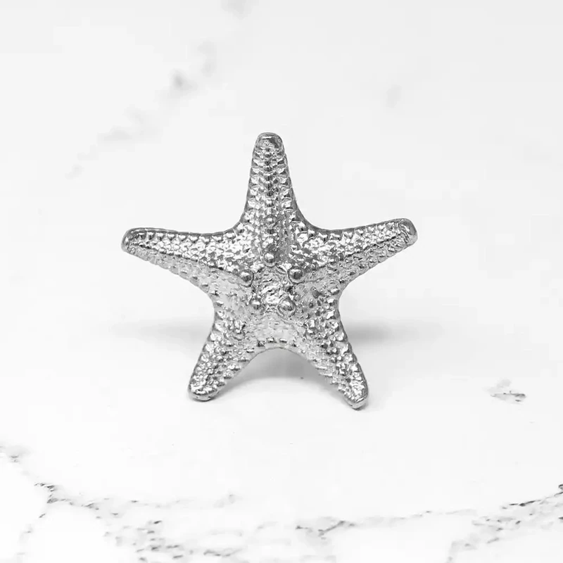 Pewter Door Pull - Starfish by William Sturt