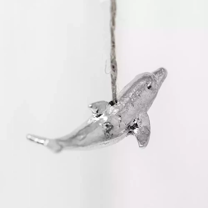 Pewter Light Pull - Diving Dolphin by William Sturt