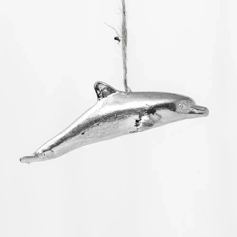 Pewter Light Pull - Leaping Dolphin by William Sturt