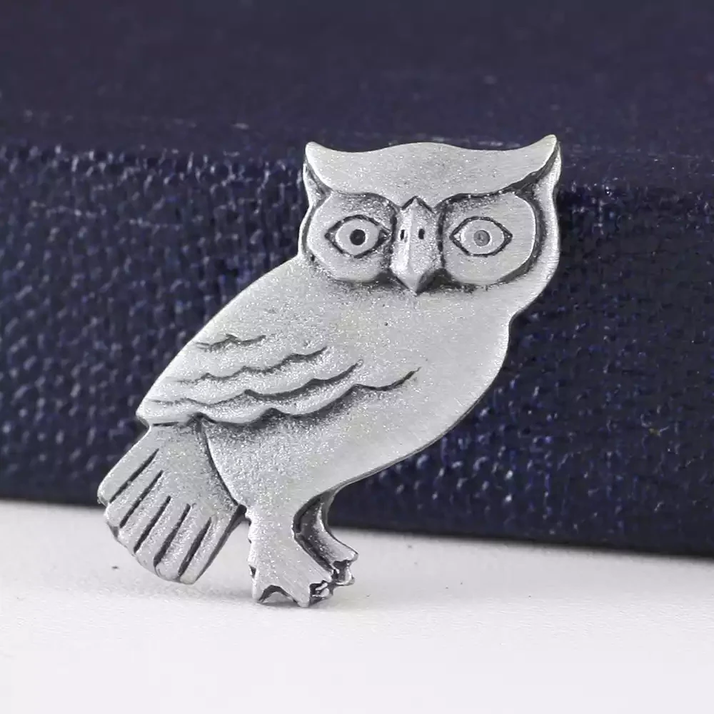 Pewter Pin - Owl by Metal Planet