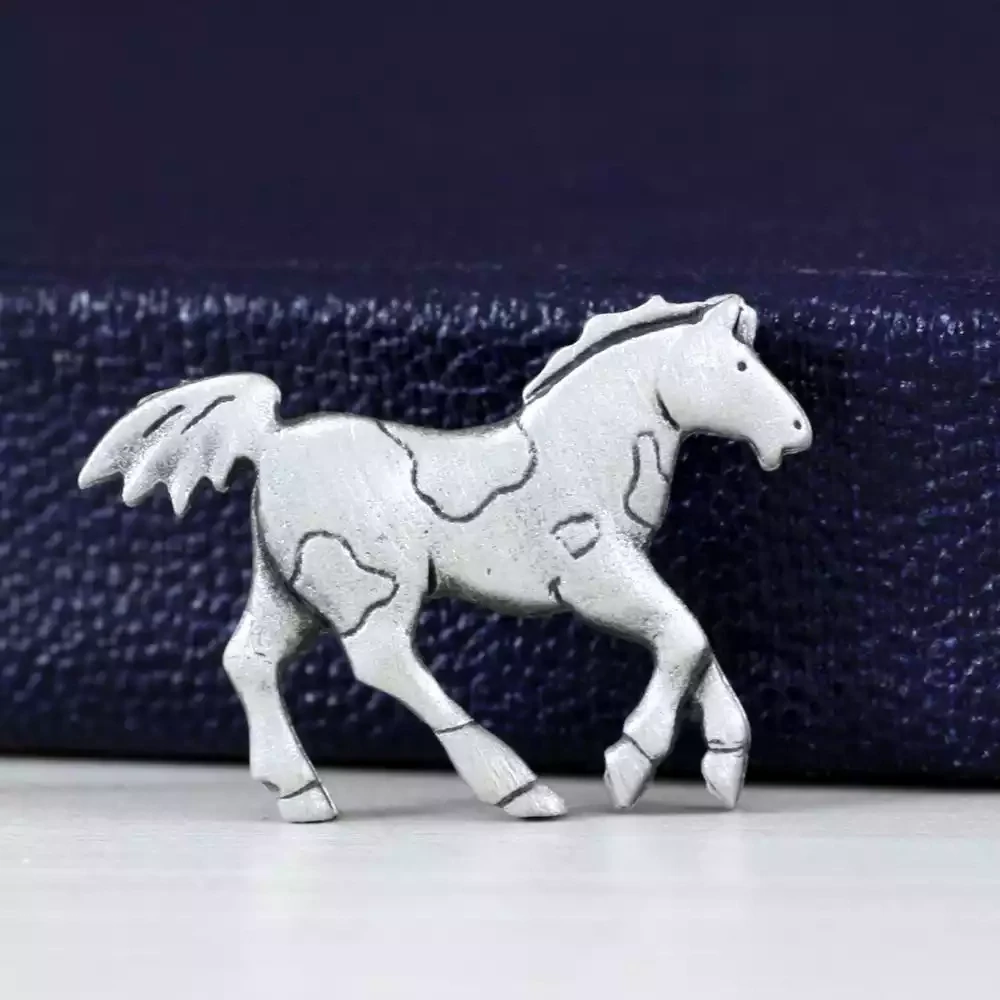 Pewter Pin Brooch - Horse by Metal Planet