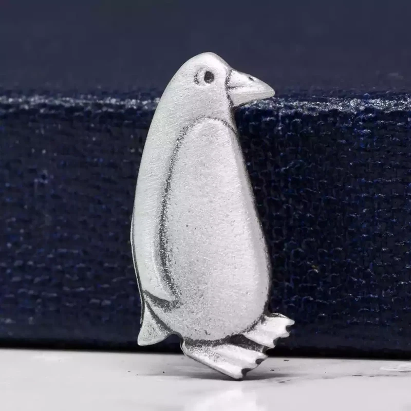 Pewter Pin Brooch - Penguin by Metal Planet