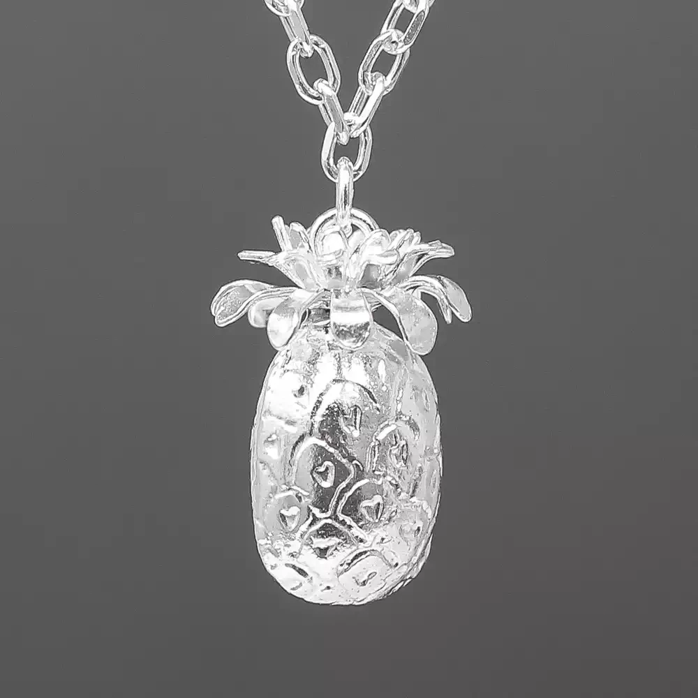 Pineapple Silver Pendant by Amanda Coleman