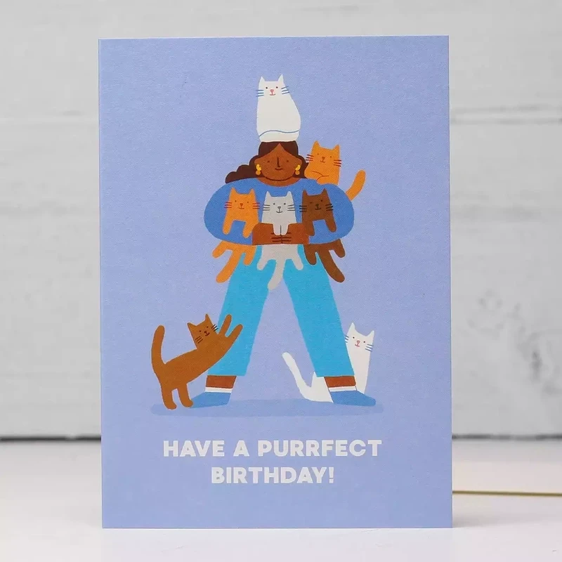 Purr-fect Birthday Card by Stormy Knight