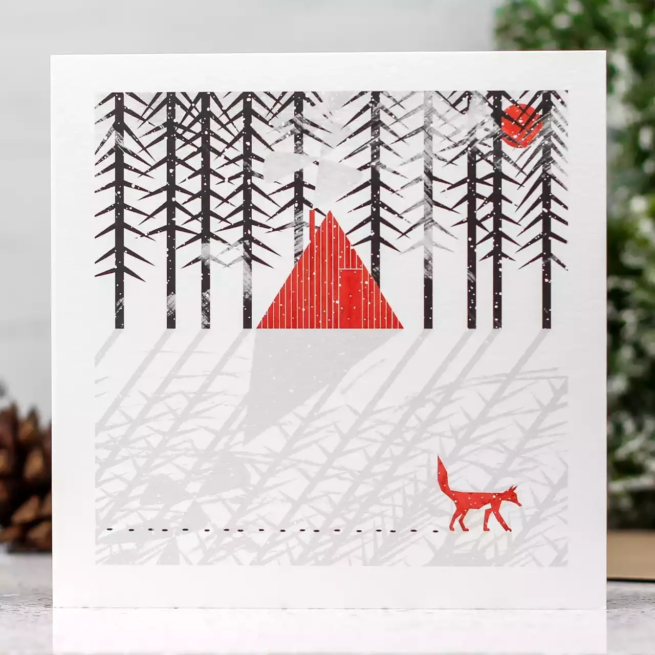 Quiet Fox Card by Ruth Thorp