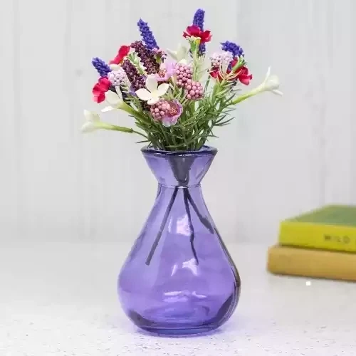 Recycled Glass Bud Vase - Lilac by Jarapa