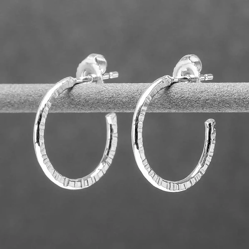 Round Silver Hoop Earrings - Small by Tara Kirkpatrick