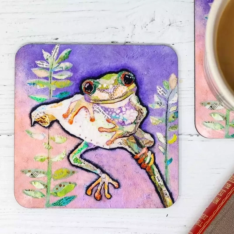 rippit frog coaster by dawn maciocia