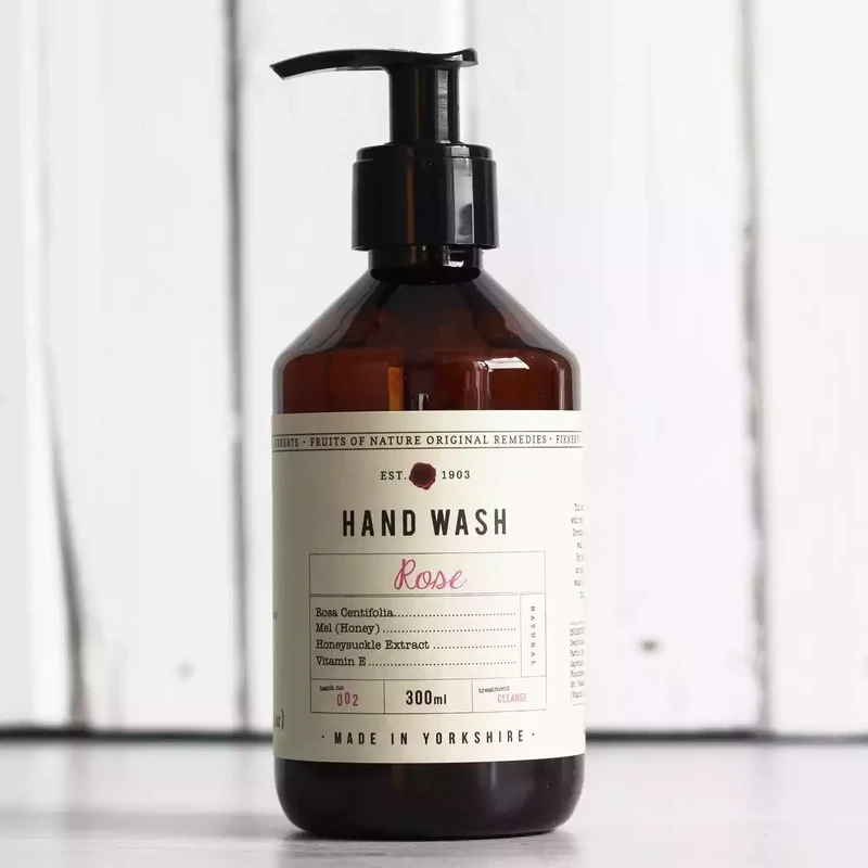 Rose Hand Wash - 300ml by Fikkerts