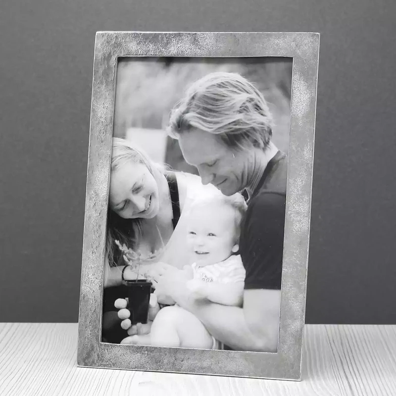 Sandstone Pewter Photo Frame 6 X 4 by Lancaster and Gibbings