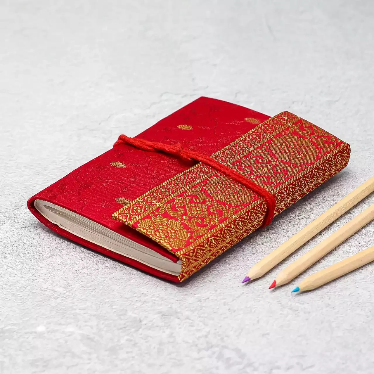 Sari Notebook - Medium - Maroon by Paper High