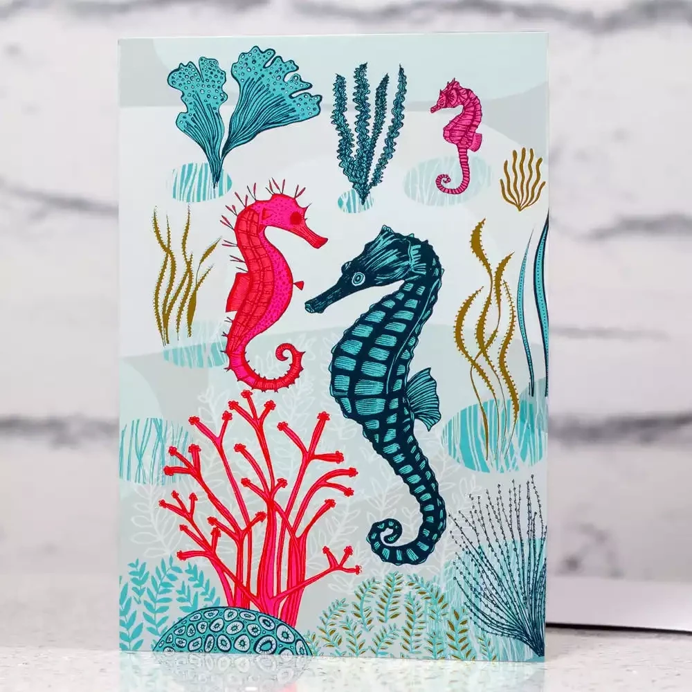 Seahorses Card by Lush Designs