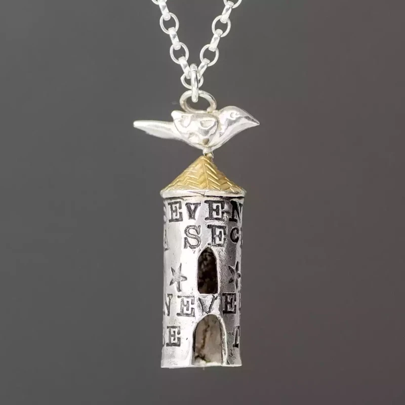 Seven for a Secret Tower Silver Necklace by Xuella Arnold