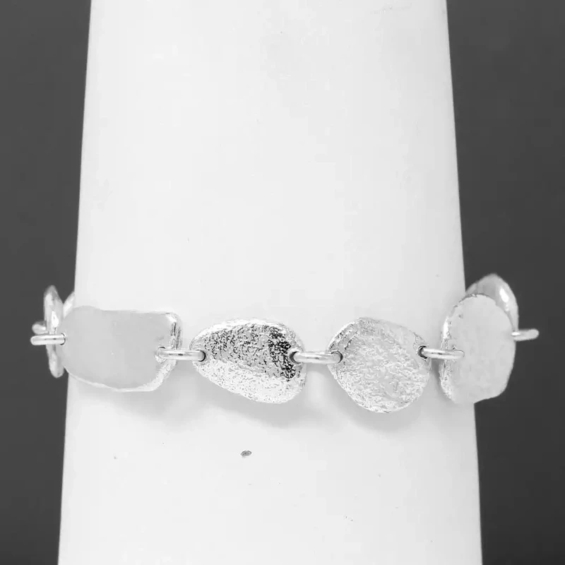 Silver Pebble Bracelet by Silverfish