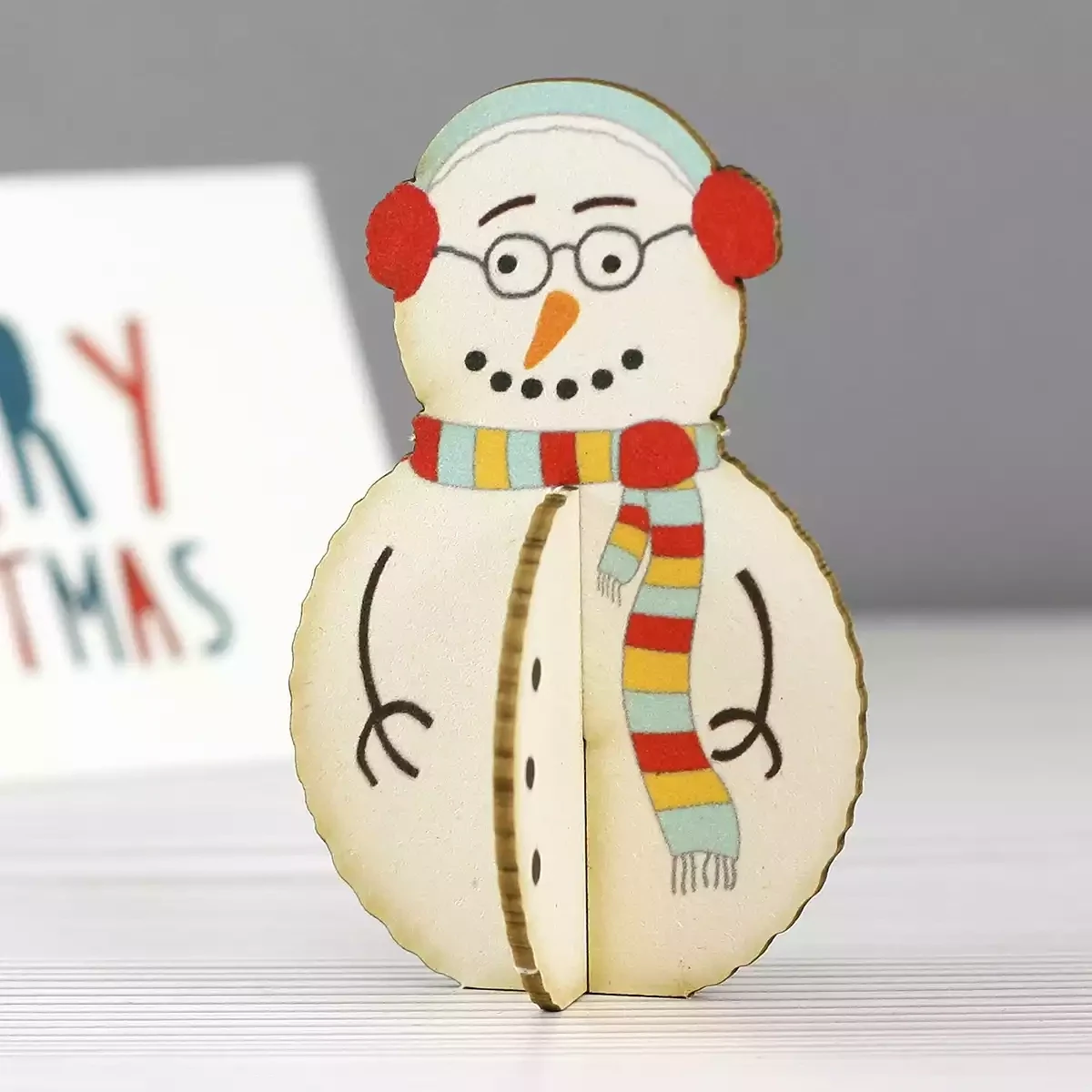 Snowman Christmas Card by the Pop Out Card Company