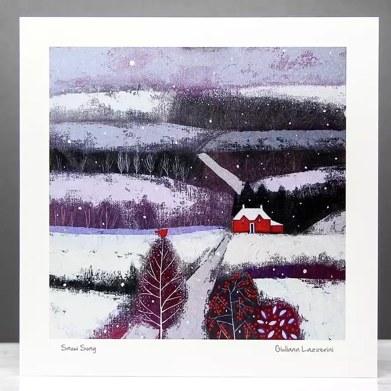 Snow Song Card by Giuliana Lazzerini