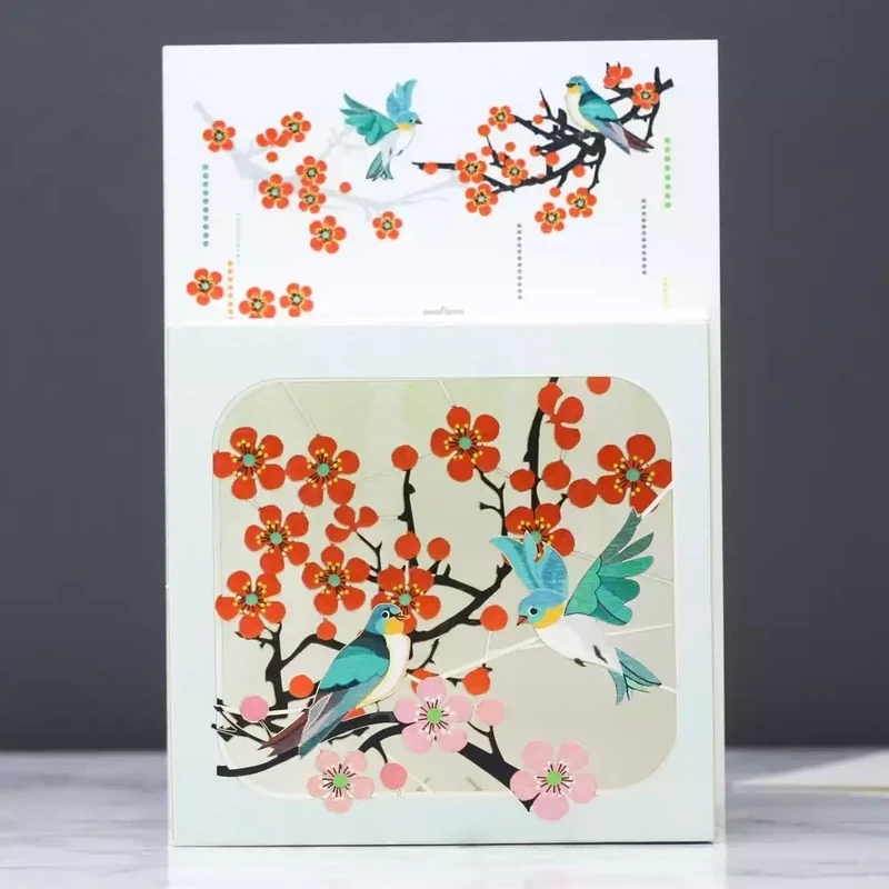 Spring Day - Magic Box Pop Out Card by Ge Feng