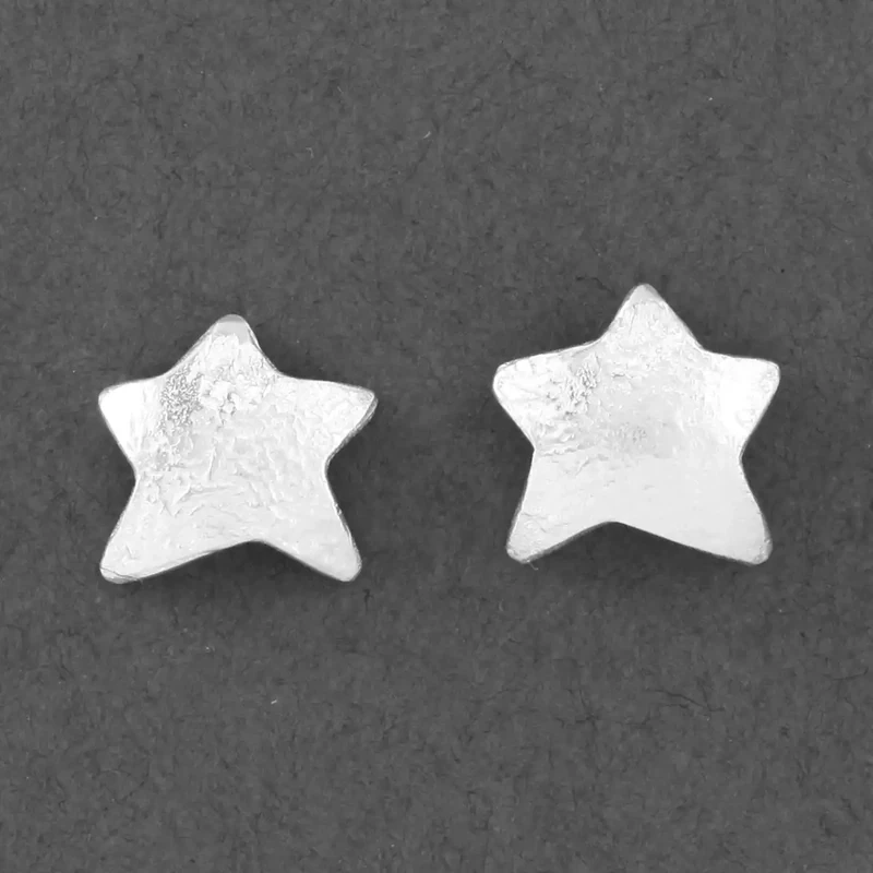 Star Silver Stud Earrings by Fi Mehra