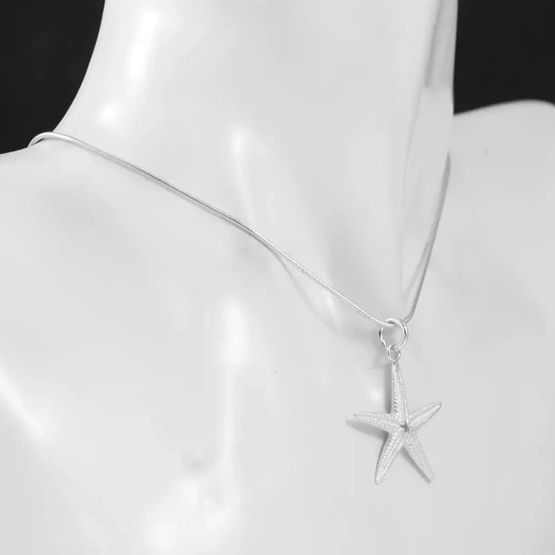 Starfish Large Silver Pendant by Fi Mehra