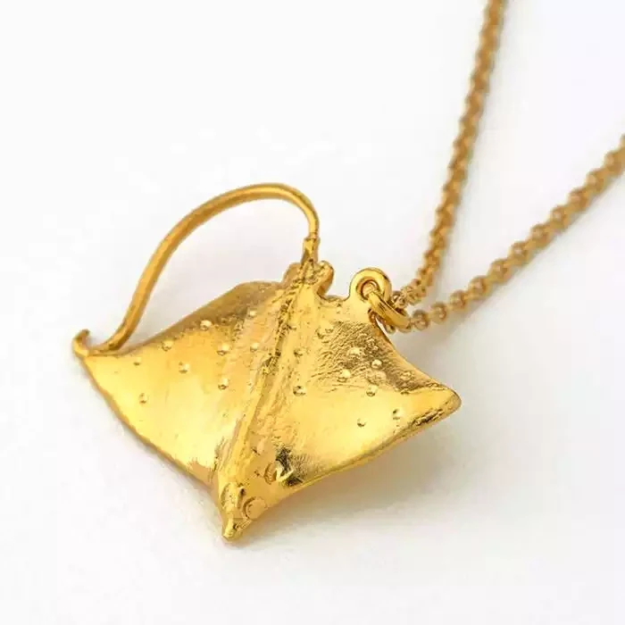 Stingray Necklace - Gold Plated by Alex Monroe