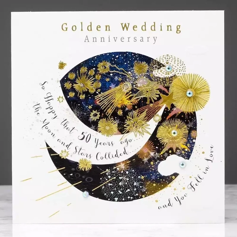 Stars Collide - Golden Anniversary Card by Sarah Curedale