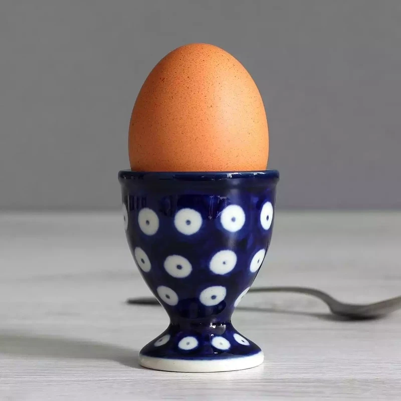 Stoneware Egg Cup - Blue Eyes by Artyfarty Designs