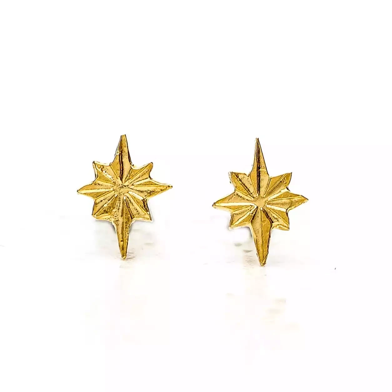 Star Stud Earrings - Gold Plated by Amanda Coleman